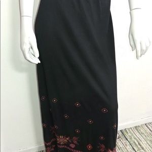 JWLA embroidered maxi skirt